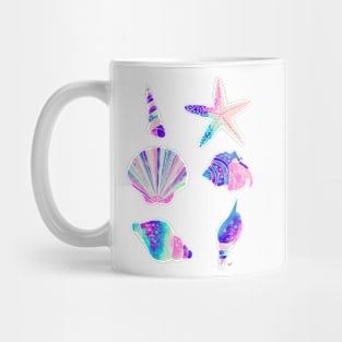 Seashells Pattern - Pretty Pastel Mug